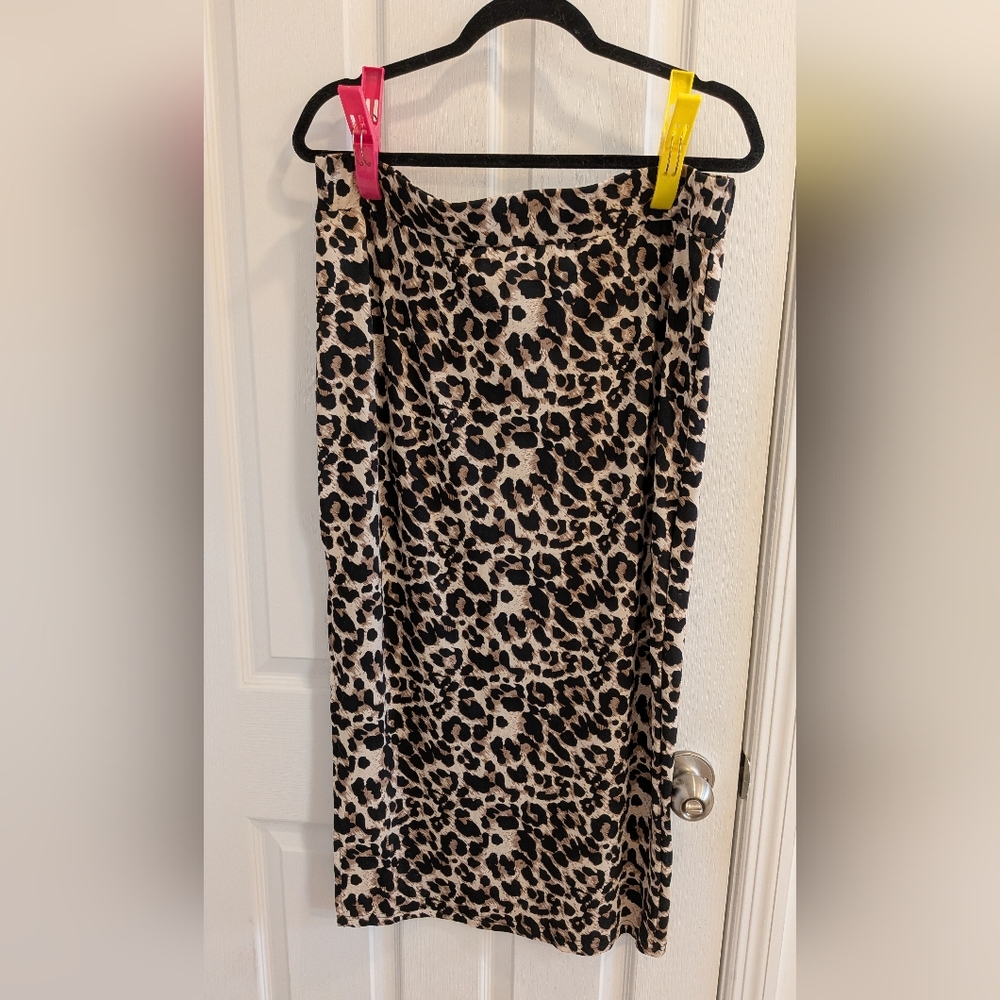 Shein Leopard skirt